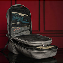 Load image into Gallery viewer, Grey Leather Luxury Carry-On Backpack (Patented Signature Design)
