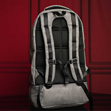 Load image into Gallery viewer, Grey Leather Luxury Carry-On Backpack (Patented Signature Design)
