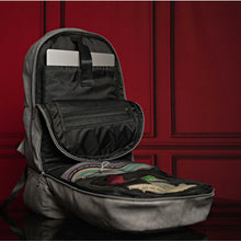 Load image into Gallery viewer, Grey Leather Luxury Carry-On Backpack (Patented Signature Design)

