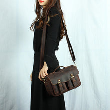 Load image into Gallery viewer, The Faust Leather Camera Bag | Crossbody Vintage Camera Messenger Bag
