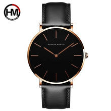 Cargar imagen en el visor de la galería, High-Quality Rose Gold Dial Leather Watch
