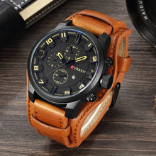 Charger l&#39;image dans la galerie, Male Leather Wristwatch
