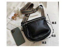 Charger l&#39;image dans la galerie, sac à bandoulière crossbody en cuir vintage - Cuir végétalien - Importé
