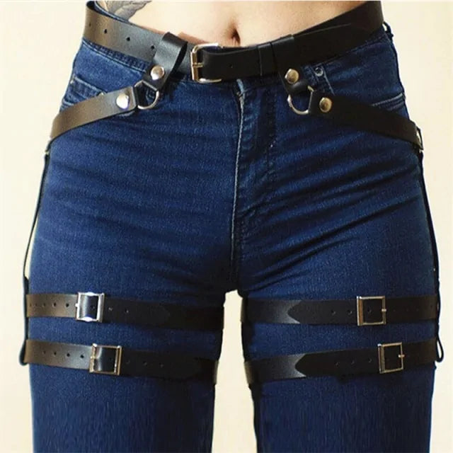 Leather Sword Belt Waist Garter