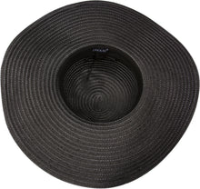 Charger l&#39;image dans la galerie, Bella UPF 50+ 100% Paper Straw Flower Accent Wide Brim Floppy Hat
