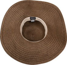 Charger l&#39;image dans la galerie, Daisy UPF 50+ 100% Paper Straw Flower Accent Wide Brim Floppy Hat
