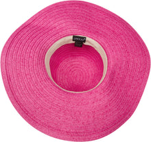 Charger l&#39;image dans la galerie, Daisy UPF 50+ 100% Paper Straw Flower Accent Wide Brim Floppy Hat
