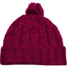 Charger l&#39;image dans la galerie, Pom Pom Cable Knit Cuffed Winter Beanie/ Hat/ Cap ( 8 Colors )
