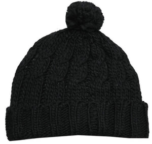 Pom Pom Cable Knit Cuffed Winter Beanie/ Hat/ Cap ( 8 Colors )