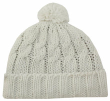 Charger l&#39;image dans la galerie, Pom Pom Cable Knit Cuffed Winter Beanie/ Hat/ Cap ( 8 Colors )
