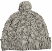 Charger l&#39;image dans la galerie, Pom Pom Cable Knit Cuffed Winter Beanie/ Hat/ Cap ( 8 Colors )
