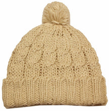 Charger l&#39;image dans la galerie, Pom Pom Cable Knit Cuffed Winter Beanie/ Hat/ Cap ( 8 Colors )
