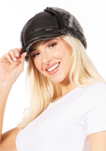 Charger l&#39;image dans la galerie, Leather Ushanka Faux Mink Fur Trooper Pilot Hat With Earflap
