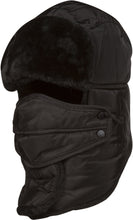 Load image into Gallery viewer, Dab Unisex Faux Fur Chin Strap Removable Face Mask Winter Cold Trooper Hat
