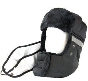 Dab Unisex Faux Fur Chin Strap Removable Face Mask Winter Cold Trooper Hat