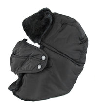 Load image into Gallery viewer, Dab Unisex Faux Fur Chin Strap Removable Face Mask Winter Cold Trooper Hat
