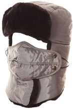 Load image into Gallery viewer, Dab Unisex Faux Fur Chin Strap Removable Face Mask Winter Cold Trooper Hat
