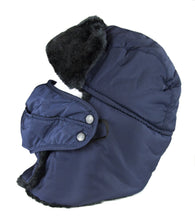 Load image into Gallery viewer, Dab Unisex Faux Fur Chin Strap Removable Face Mask Winter Cold Trooper Hat
