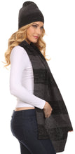 Load image into Gallery viewer, Robin Unisex Ribbed Knit Heather Beanie Hat And Scarf Set
