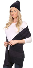 Load image into Gallery viewer, Robin Unisex Ribbed Knit Heather Beanie Hat And Scarf Set
