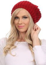 Charger l&#39;image dans la galerie, Lax Wide Unisex Cable Knit Large Pom Pom Bobble Beanie Hat Cap
