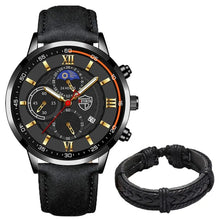 Cargar imagen en el visor de la galería, Men&#39;s Casual Leather Watch
