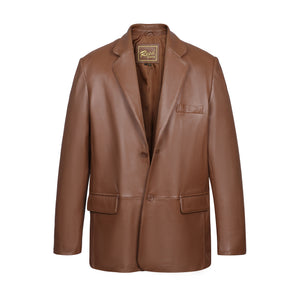 REED Chaqueta deportiva de piel de cordero premium para hombre (importada)