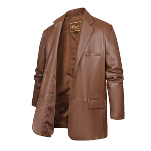 REED Chaqueta deportiva de piel de cordero premium para hombre (importada)