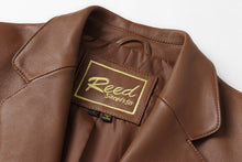 Cargar imagen en el visor de la galería, REED Chaqueta deportiva de piel de cordero premium para hombre (importada)
