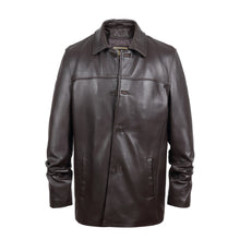 Cargar imagen en el visor de la galería, REED EST. 1950 Men&#39;s Jacket Genuine Lambskin Leather Four Button Car Coat - Imported
