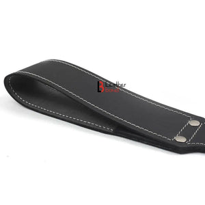 Cowhide Saddle Leather Spanking BDSM Black Paddle Slapper Thick, Weighty & Sturdy Hand Made 2 layer