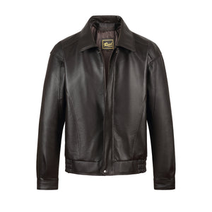 REED Men's American Style Bomber Genuine Leather Jacket - Imported