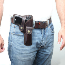 Load image into Gallery viewer, Cowhide Leather Universal Gun Holster Concealed Carry Pistol Holsters
