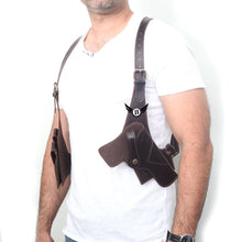 Load image into Gallery viewer, Cowhide Leather Vertical Concealed Holster Right and Left Handers Universal Size

