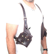 Load image into Gallery viewer, Cowhide Leather Vertical Concealed Holster Right and Left Handers Universal Size
