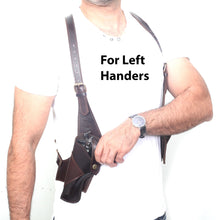 Load image into Gallery viewer, Cowhide Leather Vertical Concealed Holster Right and Left Handers Universal Size
