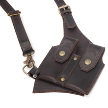 Load image into Gallery viewer, Cowhide Leather Vertical Concealed Holster Right and Left Handers Universal Size
