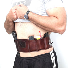 Load image into Gallery viewer, Cowhide Leather BRAVOBELT Belly Band Holster for Concealed Carry - Ambidextrous
