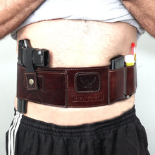 Load image into Gallery viewer, Cowhide Leather BRAVOBELT Belly Band Holster for Concealed Carry - Ambidextrous
