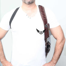 Load image into Gallery viewer, Cowhide Leather Vertical Concealed Holster Right Handers Universal Size
