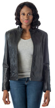 Cargar imagen en el visor de la galería, REED Women&#39;s Moto Leather Fashion Jacket - Genuine Leather Coat - Imported
