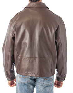 Big and Tall Casual Leather CowHide  Jacket Union Made in USA