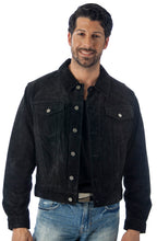 Cargar imagen en el visor de la galería, REED Men&#39;s Western Jean Style Suede Leather Shirt Jacket - Imported
