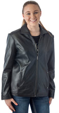 Load image into Gallery viewer, REED Women&#39;s Lambskin 26&quot; Classic Leather Jacket - Imported
