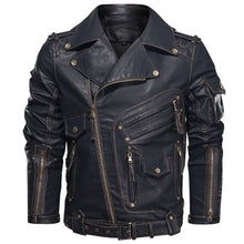 Load image into Gallery viewer, Mens Vegan leather Jacket - Imported
