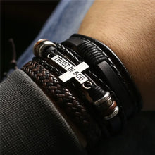 Load image into Gallery viewer, Leather Bracelets Men Bangles
