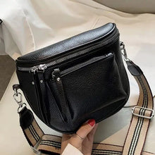 Charger l&#39;image dans la galerie, sac à bandoulière crossbody en cuir vintage - Cuir végétalien - Importé
