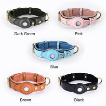 Cargar imagen en el visor de la galería, Collar de cuero para perros antipérdida - Cuero vegano - Importado
