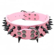 Cargar imagen en el visor de la galería, Spiked Studded Leather Collars
