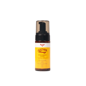 Suede & Nubuck Care Kit's Leather Honey Suede Cleaner bottle for cleaning and protecting suede leather.